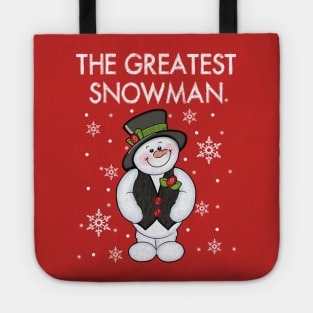 Frosty Abominable Greatest Snowman Hat Christmas Tote