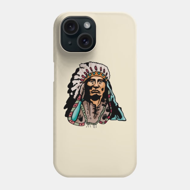 Vintage Indian Warriors Phone Case by Bruno Biglia