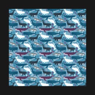 Dolphins Pattern T-Shirt