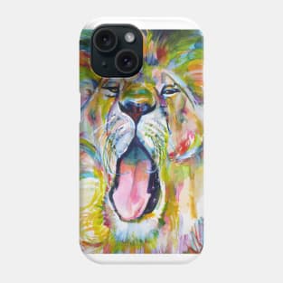 LION YAWNING Phone Case