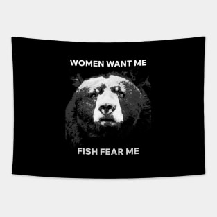 Women want me Fish fear me Tapestry