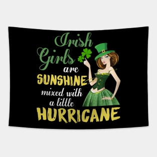 Girls Are Sunshine Mixed With A Little Hurricane Tapestry