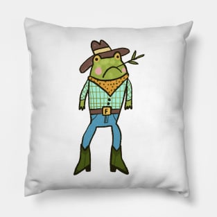 Howdy Frog-ner! Pillow