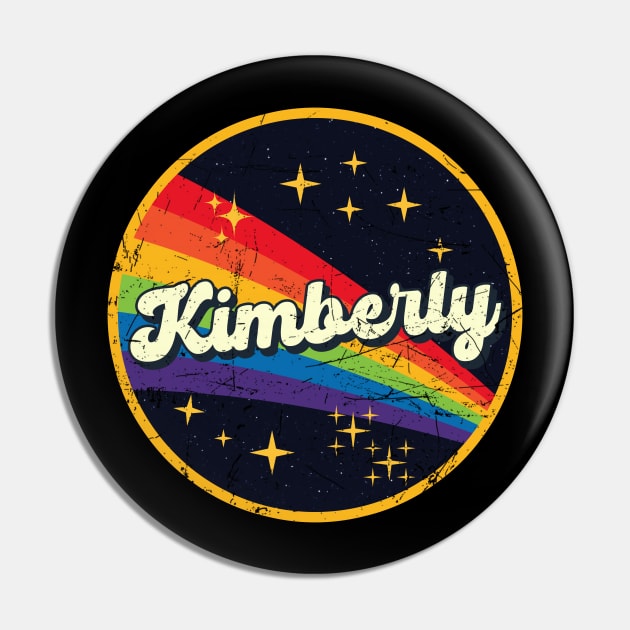 Kimberly // Rainbow In Space Vintage Grunge-Style Pin by LMW Art