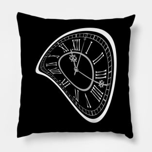 Wobbly classic clock Pillow