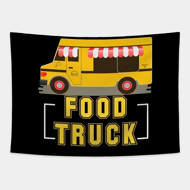 Food Truck Express Tapestry by Pieartscreation