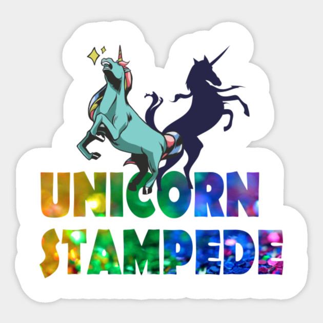 Unicorn Stampede Graphic And Text Design Move Out The Way