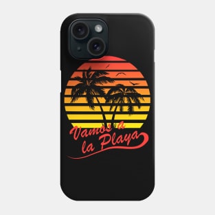 Vamos a la Playa 80s Tropical Sunset Phone Case