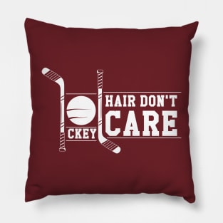 Hockey hair don't care Pillow