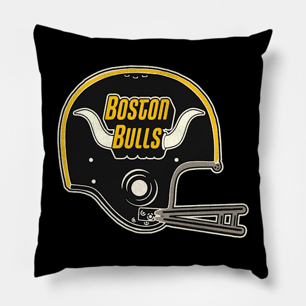 Defunct Boston Bulls Football Team Helmet Pillow by Defunctland