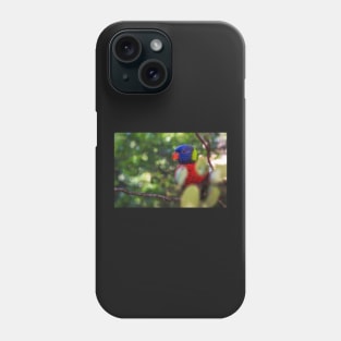 Rainbow Lorikeet in a Tree Phone Case