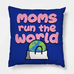 Moms Run The World Mother's Day Gift Pillow