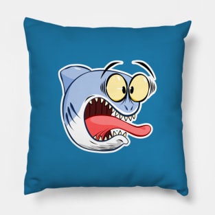 Surprised Shark Pillow