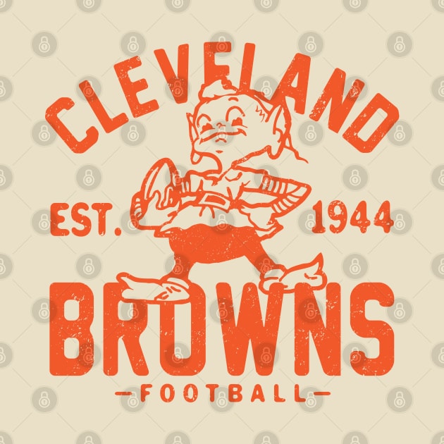 Retro Cleveland Browns 1 by Buck Tee by Buck Tee