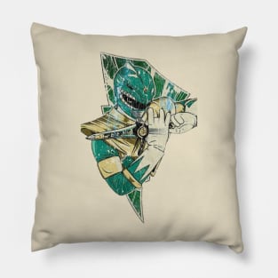 Green Thunder - Vintage Pillow