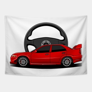 Red EVO Tapestry