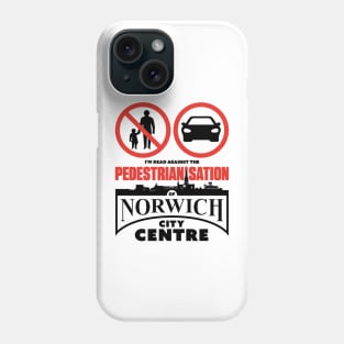 The Pedestrianisation of Norwich City Centre Phone Case