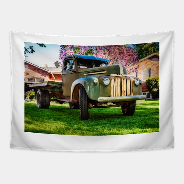 46 Ford Truck Flat Bed 5 Tapestry by Robert Alsop