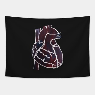 Gouached Heart Tapestry