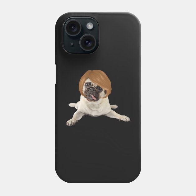 Dog With Wig Phone Case by TheMegaStore