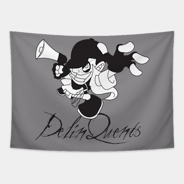 The DelinQuent Black&White Tapestry by DlinQ