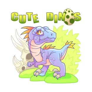 cute dinosaur velociraptor T-Shirt