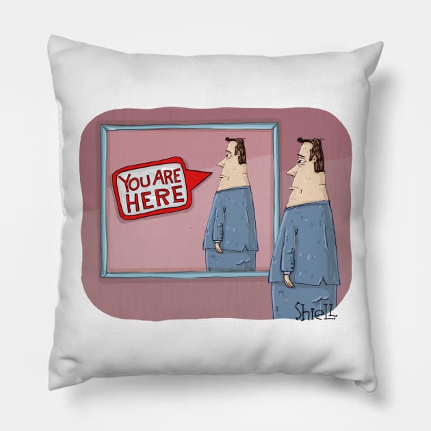 You Are Here Pillow by macccc8