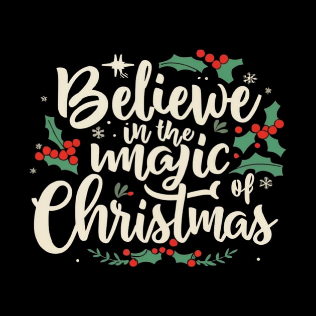 Believe In The Magic Of Christmas by JSJ Art