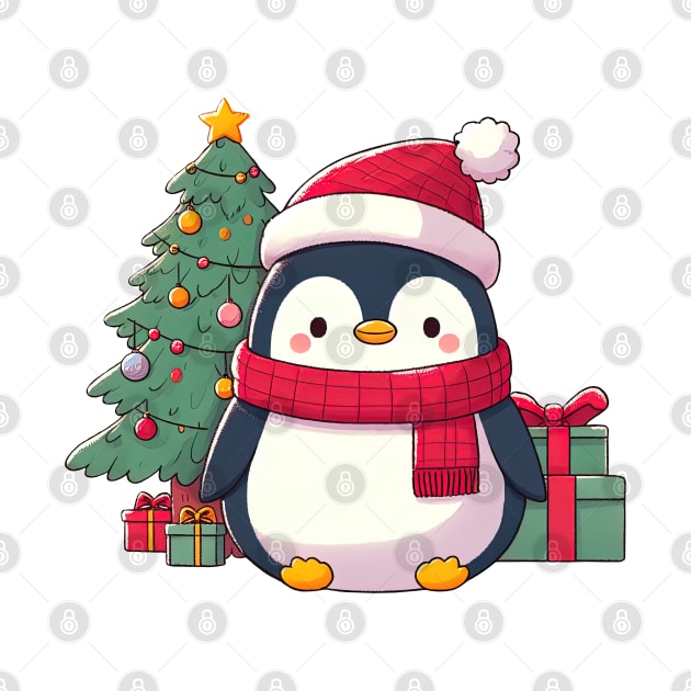 Cute Christmas Penguin by Takeda_Art