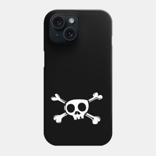 white crossbones Phone Case