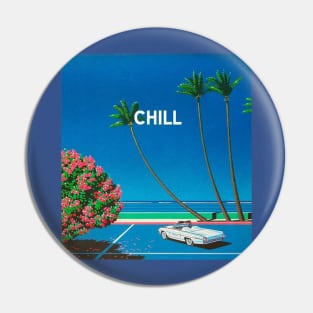 Chill Relax in California Palms Car vintage Pin