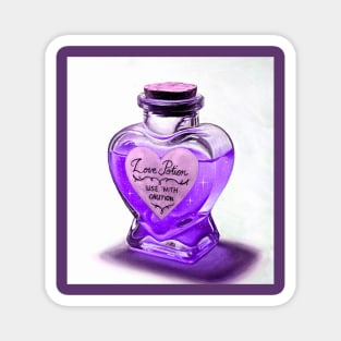 Alchemy Love elixir potion bottle Magnet