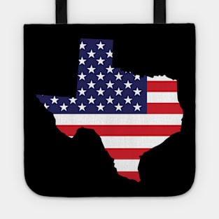 Texas State Shaped Flag Background Tote