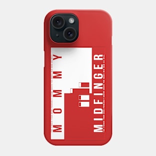 This isn't tommy hilfiger. This is Mommy Midfinger. tommy hilfiger parody. Phone Case