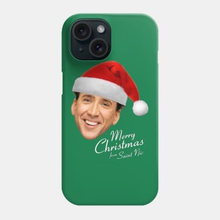 Merry Christmas from St Nic-olas Cage Phone Case