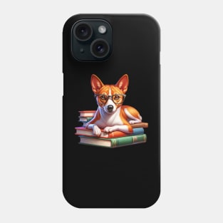 Basenji And Books Phone Case