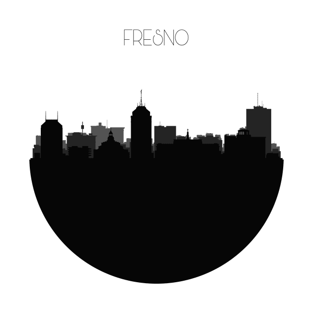 Fresno Skyline by inspirowl