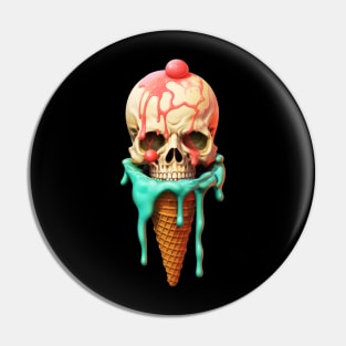 death ice cream Pin