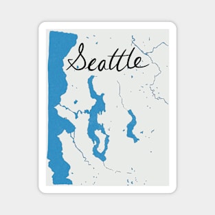 Map of Seattle Magnet