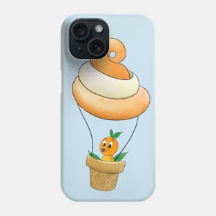 Little Orange Bird Citrus Swirl Hot Air Balloon Ride Phone Case