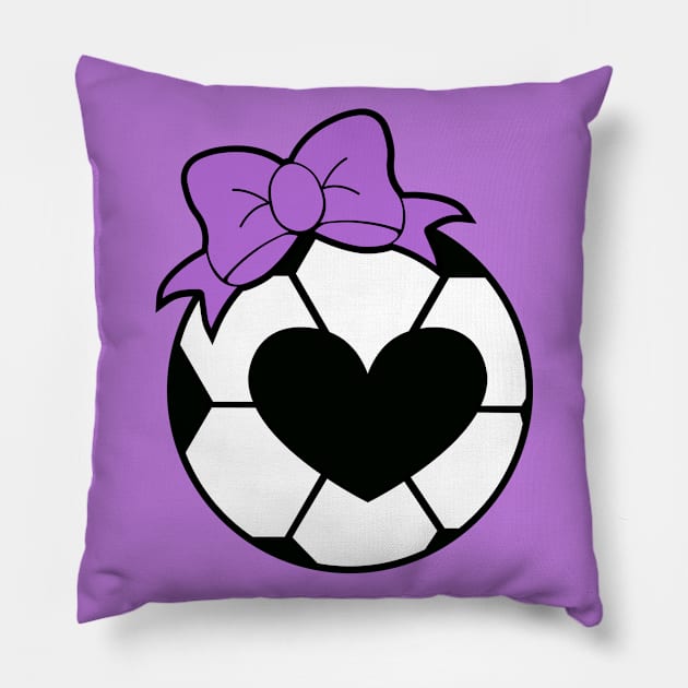 Soccer Mom Purple Pillow by Tribun Dash