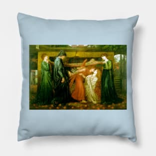 Dante's Dream - Dante Gabriel Rossetti Pillow