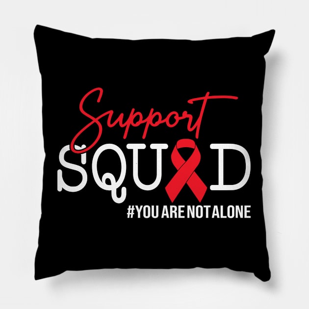 Awareness Support Squad Pillow by Islla Workshop