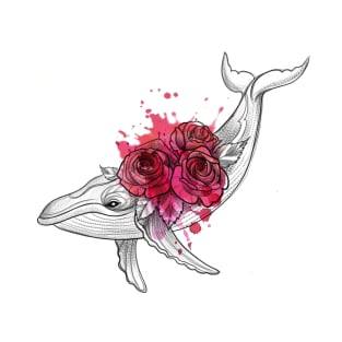 Pink whale mini T-Shirt