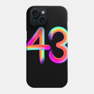 brushed 43 Phone Case