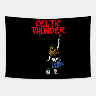celtic thunder ll girls with red paint Tapestry