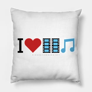 LIMITED EDITION - I Love Film Music (For Light Coloured Tops) Pillow