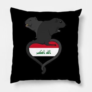 Gerbil Iraq (Dark) Pillow