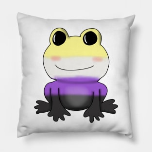 Nonbinary Frog Pillow