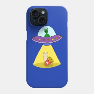 Ufo Abducting Junk Food Phone Case